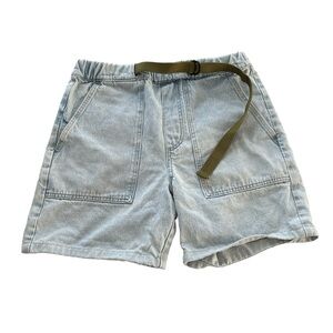 #032 Zara Men's Light Blue Casual jeans Shorts